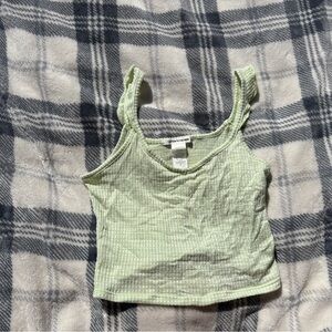 Caution To The Wind Mint and White tank